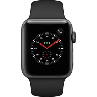 Apple Watch Series 3 GPS + Cellular 38mm Space Gray Aluminum w. Black Sport B. (MQJP2)
Apple Watch Series 3 GPS + Cellular 38mm Space Gray Aluminum w. Black Sport B. (MQJP2)