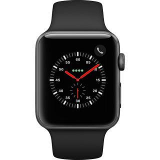 Apple Watch Series 3 GPS + Cellular 42mm Space Grey Aluminum w. Black Sport B. (MQK22)
Apple Watch Series 3 GPS + Cellular 42mm Space Grey Aluminum w. Black Sport B. (MQK22)