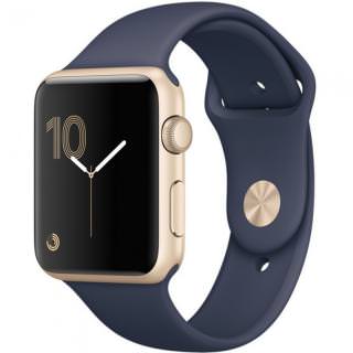 Apple Watch Series 2 42mm Gold Aluminum Case with Midnight Blue Sport Band (MQ152)
Apple Watch Series 2 42mm Gold Aluminum Case with Midnight Blue Sport Band (MQ152)