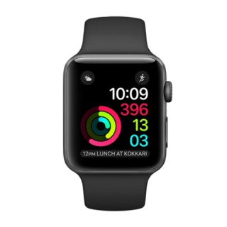 

Apple Watch Series 2 38mm Space Gray Aluminum Case with Black Sport Band (MP0D2)