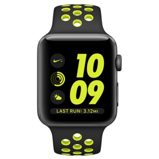 

Apple Watch Nike+ 38mm Space Gray Aluminum Case with Black/Volt Nike Sport Band (MP082)