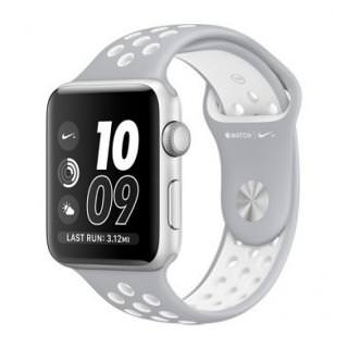 

Apple Watch Nike+ 38mm Silver Aluminum Case with Silver/White Nike Sport Band (MNNQ2)