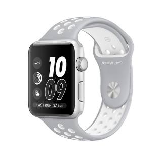 

Apple Watch Nike+ 42mm Silver Aluminum Case with Silver/White Nike Sport Band (MNNT2) (US)