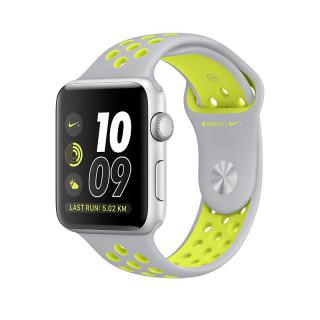 

Apple Watch Nike+ 42mm Silver Aluminum Case with Silver/Volt Nike Sport Band - Silver Aluminum (MNYQ2) (US)