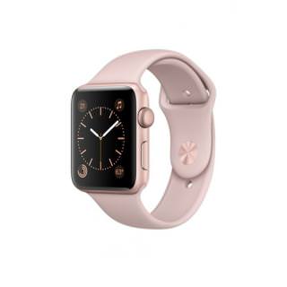 

Apple Watch Series 1 42mm Gold Aluminum Case with Pink Sand Sport Band (MQ112) (US)