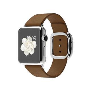 

Apple Watch 38mm Stailnless Steel Case with Brown Modern Buckle (MJ3C2) (US)