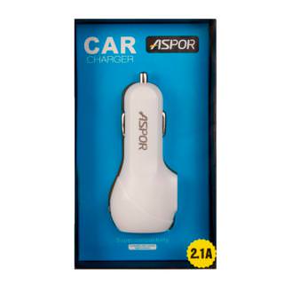 

ASPOR A910 2.1A/2 USB + LED White