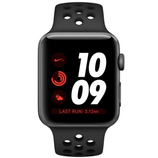 

Apple Watch Nike+ Series 3 (GPS) 38mm Space Gray Aluminum w. Anthracite/BlackSport B. (MQKY2)