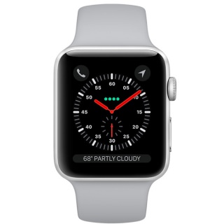 

Apple Watch Series 3 (GPS) 42mm Silver Aluminum w. Fog Sport B. - Silver (MQL02) US