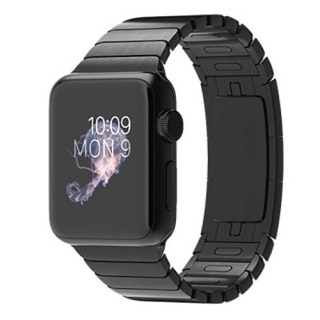 

Apple Watch 38mm Space Black Case with Space Black Stainless Steel Link Bracelet (MJ3F2) US