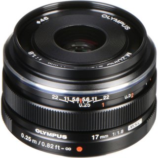 

Olympus M.ZUIKO DIGITAL ED 17mm f1.8 (Black)