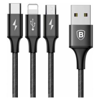 

BASEUS Rapid 3-in-1 Cable Black
