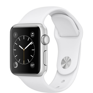 

Apple Watch Series 1 38mm Silver Aluminum Case with White Sport Band (MNNG2) US