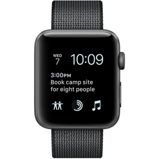 

Apple Watch Series 2 42mm Space Gray Case with Black Woven Nylon MP072 (US)