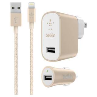 

Belkin MIXIT Car+Home Charger Kit Lightning Gold