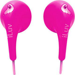 

ILUV Bubble Gum Lightweight Stereo Earbuds Pink