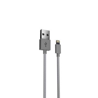 

JUST WIRELESS Lightning 5- Mesh Cable Grey (BULK)