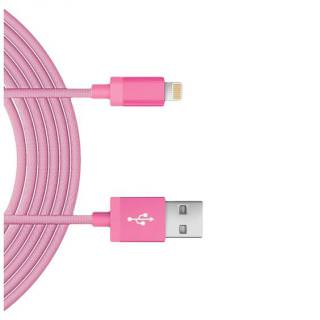 

JUST WIRELESS Lightning 5- Mesh Cable Pink (BULK)