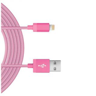 

JUST WIRELESS Lightning 5- Mesh Cable Pink