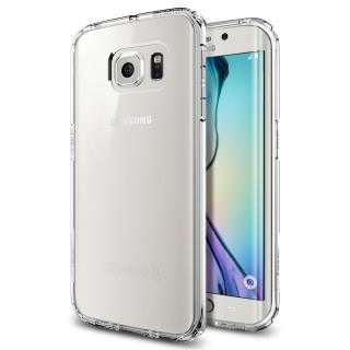 

SPIGEN Air Cushion Technology and Clear Hybrid Drop Protection for Samsung Galaxy S6 Ed Shimmery Whi