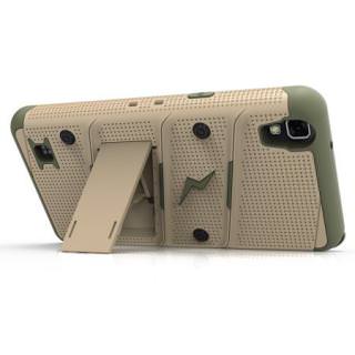 

LG X POWER Two-piece Kickstand Shield With Screen Protector Desert Rose/Grey