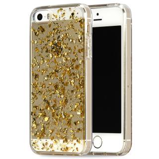 

ONN Clear Case with Gold Flecks for iPhone 5/5s/SE