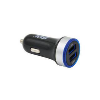 

MOBILESPEC 12V/DC Dual 2.4A/1A USB Charger Black