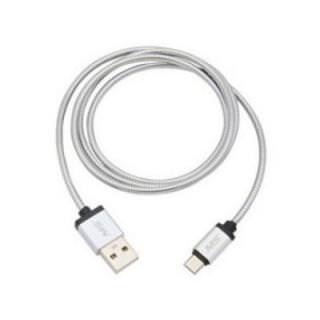 

MOBILESPEC 3 Micro USB Charge and Sync Metal Cable Silver