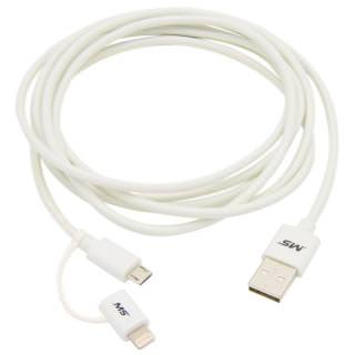 

MOBILESPEC 7 Lightning/Micro USB Charge and Sync Multi-Use White