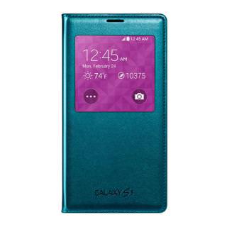 

Samsung S-view Flip Cover For Samsung Galaxy S5 Green