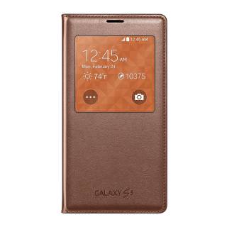 

Samsung S-view Flip Cover For Samsung Galaxy S5 Rose Gold