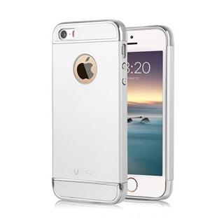 

ONN Translucent Case + Electroplated Edge for Apple iPhone 5/5S/SE Silver