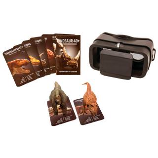 

VR ENTERTAINMENT Headset and 4D Dinosaur AR Cards