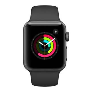 

Apple Watch Series 1 38mm Space Gray Aluminum Case with Black Sport Band (MP022) (Open Box)