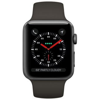 

Apple Watch Series 3 (GPS) 42mm Space Gray Aluminum w. Gray Sport B. - Space Grey (MR362)