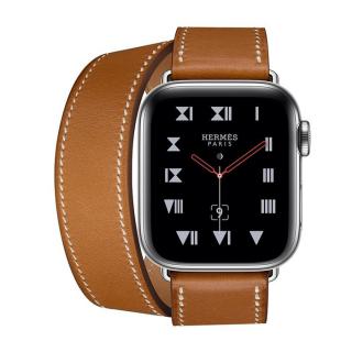 

Apple Watch Hermes Series 4 GPS + Cellular 40mm Fauve Barenia Leather Double Tour (MU6P2)