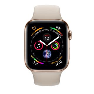 

Apple Watch Series 4 GPS + LTE 40mm Gold Steel w. Stone Sport B. (MTUR2, MTVN2)