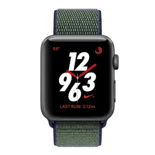 

Apple Watch Series 3 Nike+ Cellular 42mm Space Gray Aluminum w. Midnight Fog Nike Sport L. (MQLH2)