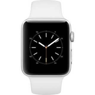 

Apple Watch Series 2 42mm Silver Aluminum Case with White Sport Band (MNPJ2) (US)