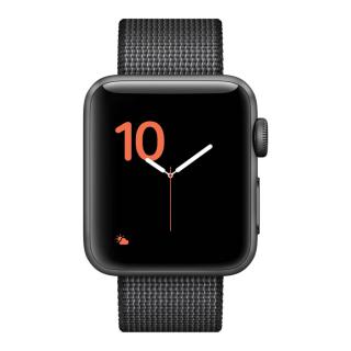 

Apple Watch Series 2 42mm Space Gray Aluminum Case with Black Woven Nylon Band (MP072)