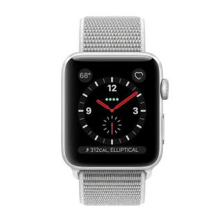 

Apple Watch Series 3 GPS + Cellular 38mm Silver Aluminum w. Seashell Sport L. (MQJR2)