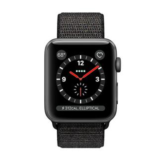 

Apple Watch Series 3 GPS + Cellular 42mm Space Gray Case w. Black Sport L. (MRQF2)