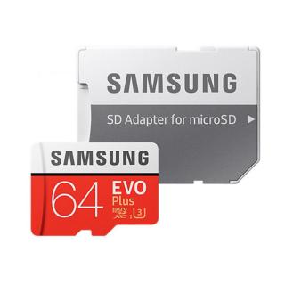 

Samsung 64 GB microSDXC Class 10 UHS-I U3 EVO Plus + SD Adapter MB-MC64GA